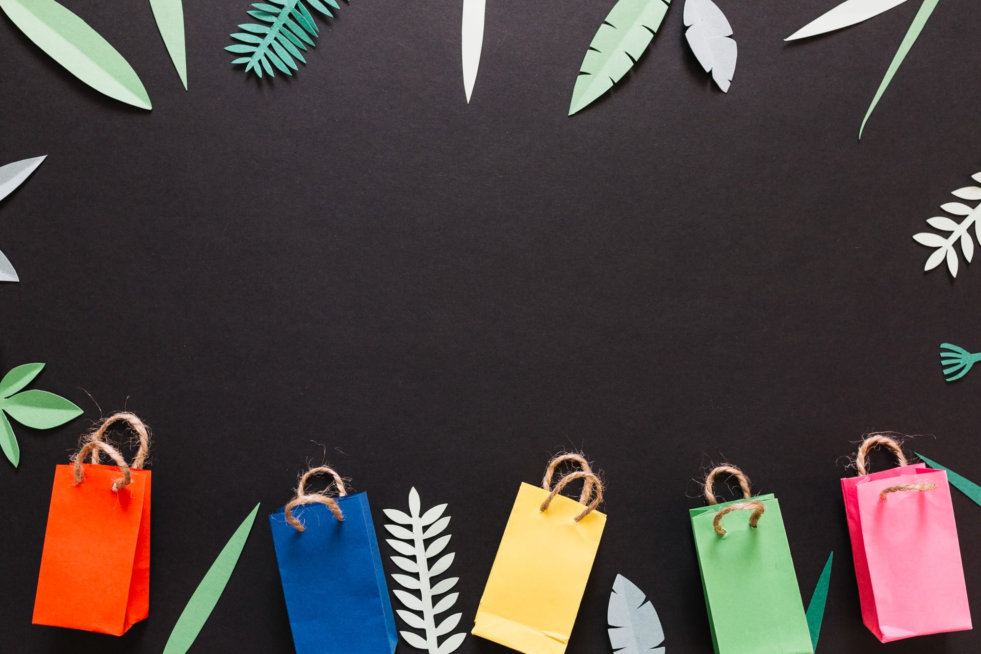 Mountains and forests with two cabins